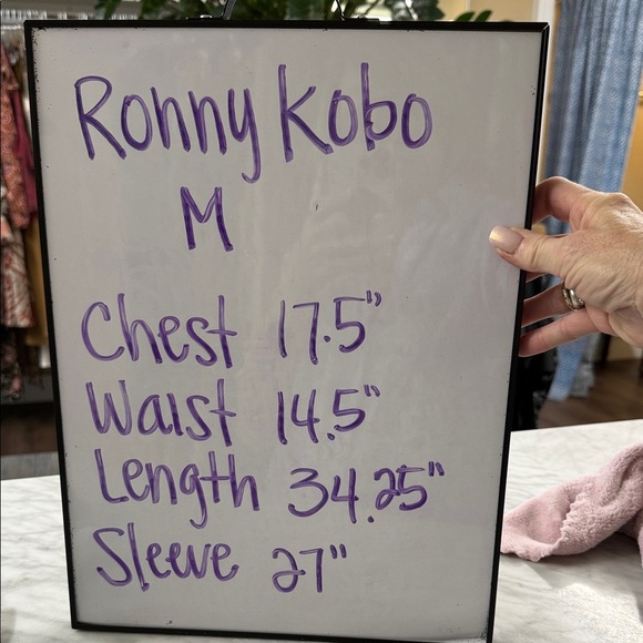 Ronny Kobo Denim Ruffle Dress Size M - Picture 2 of 13